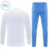 Sudadera De Entrenamiento Real Madrid Cremallera De Cuarto 2025-26 Blanca - Niño